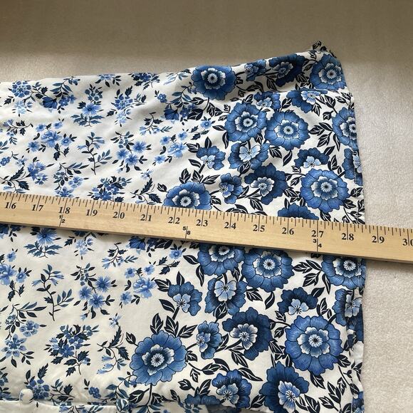 Suzanne Betro Weekend Shirt Women 3X White Blue Floral Boho Button Up Whimsey - Picture 8 of 9